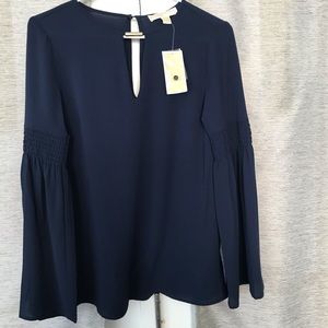 NWT MICHAEL Michael Kors Navy Top